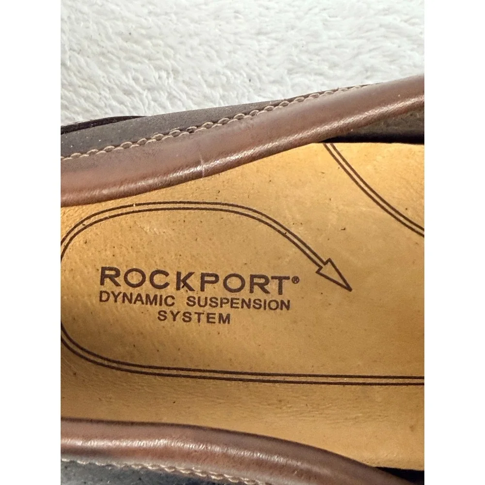 Rockport Dynamic Suspension Brown Leather Penny Loafers Men's Size 12M Comfort